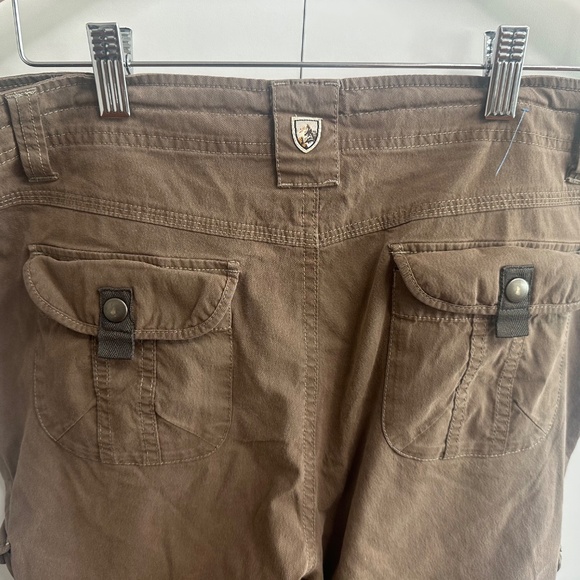 KÜHL Women’s Cargo Pants Sz 12 Reg Brown Outdoor Hiking Utility Pockets - Picture 6 of 8